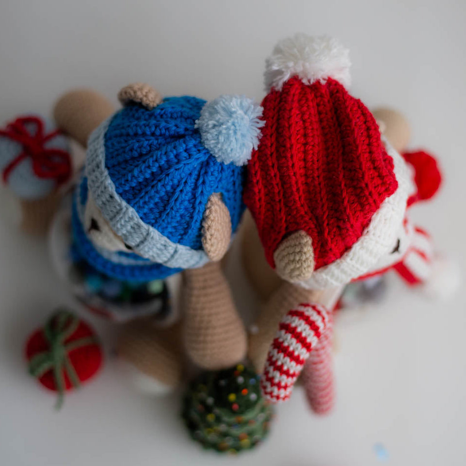 Amigurumi Crochet Christmas bear. Crochet Patteren in PDF