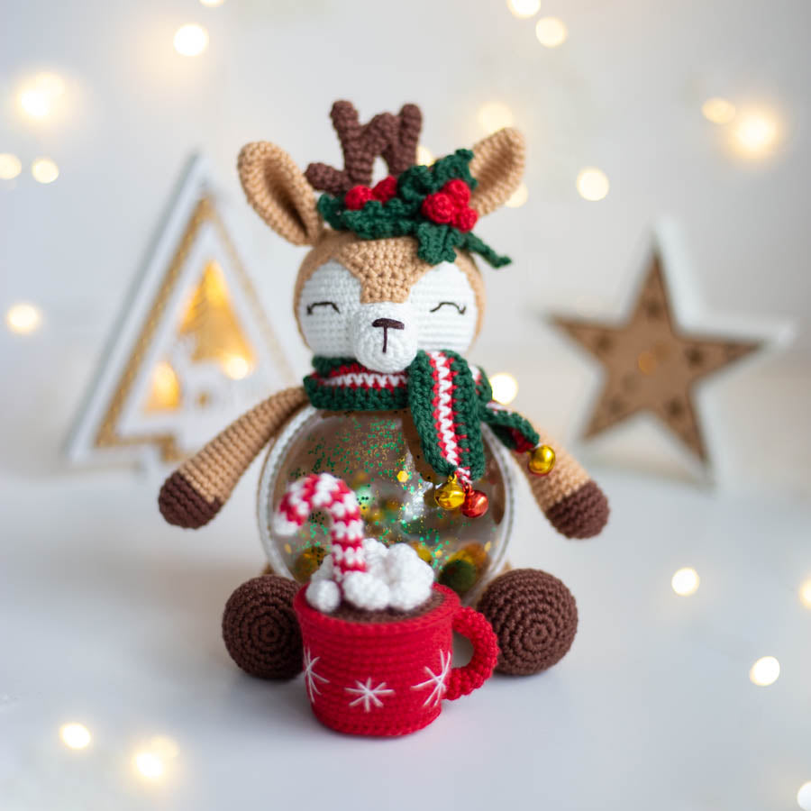 Amigurumi Crochet Christmas Deer. Crochet pattern in PDF