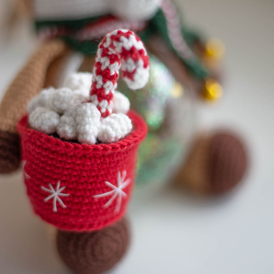 Amigurumi Crochet Christmas Deer. Crochet pattern in PDF