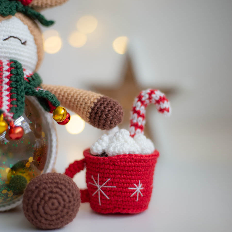 Amigurumi Crochet Christmas Deer. Crochet pattern in PDF