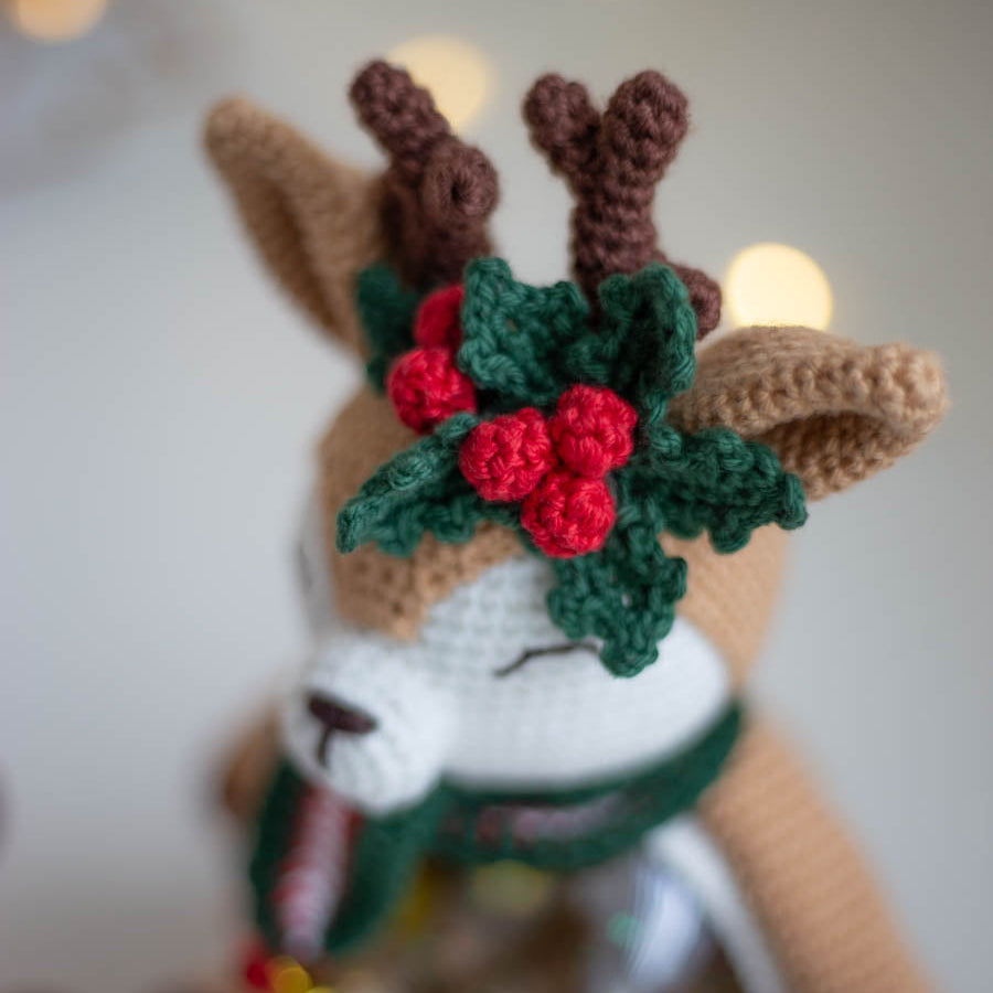 Amigurumi Crochet Christmas Deer. Crochet pattern in PDF