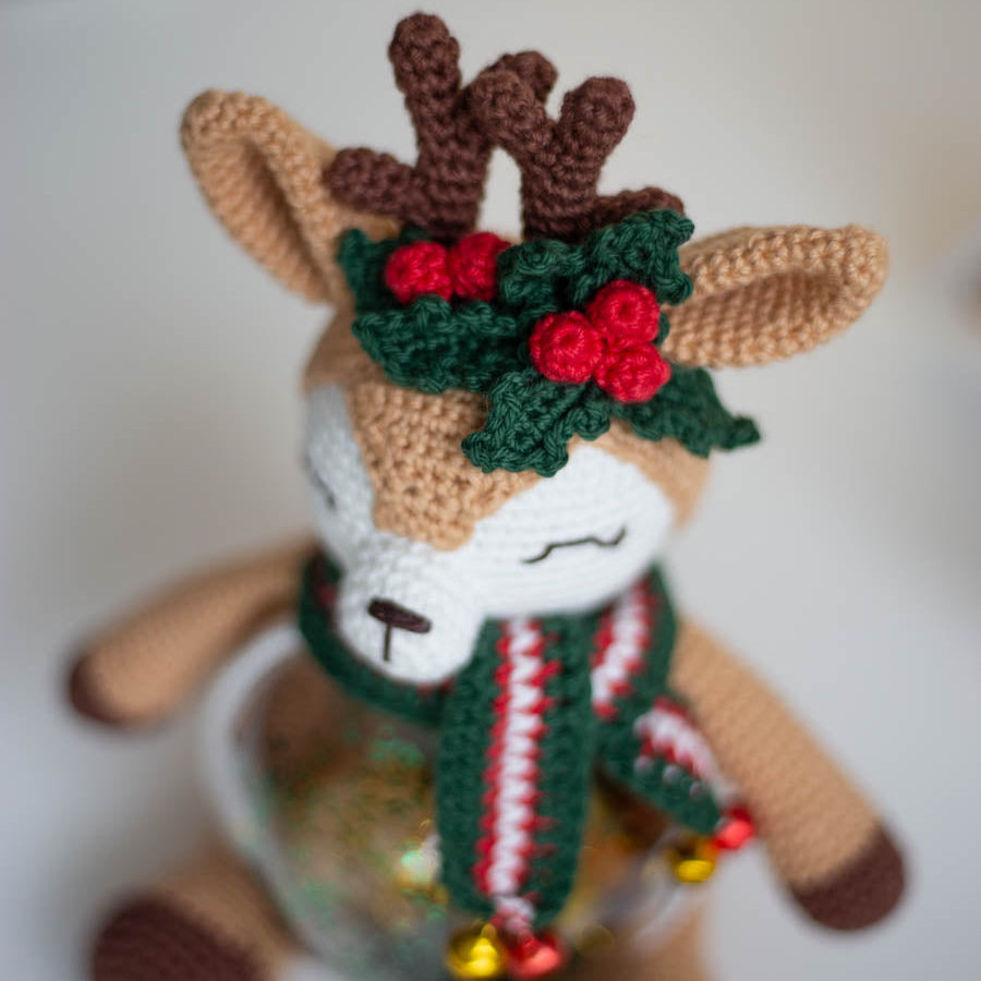 Amigurumi Crochet Christmas Deer. Crochet pattern in PDF