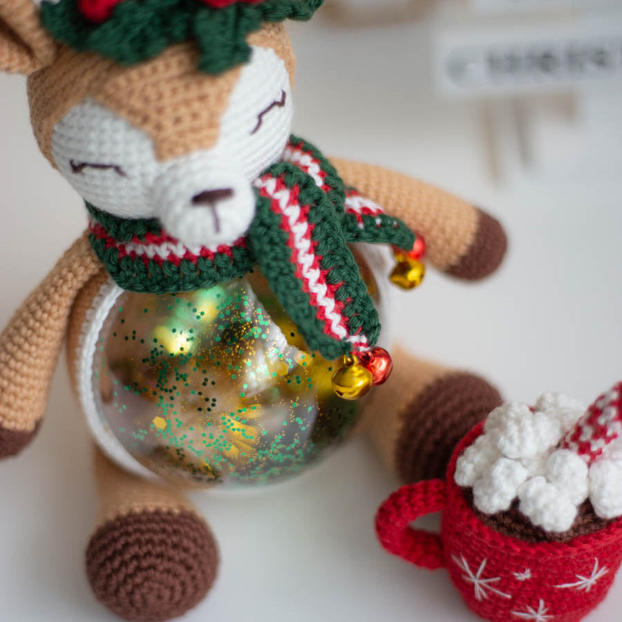 Amigurumi Crochet Christmas Deer. Crochet pattern in PDF