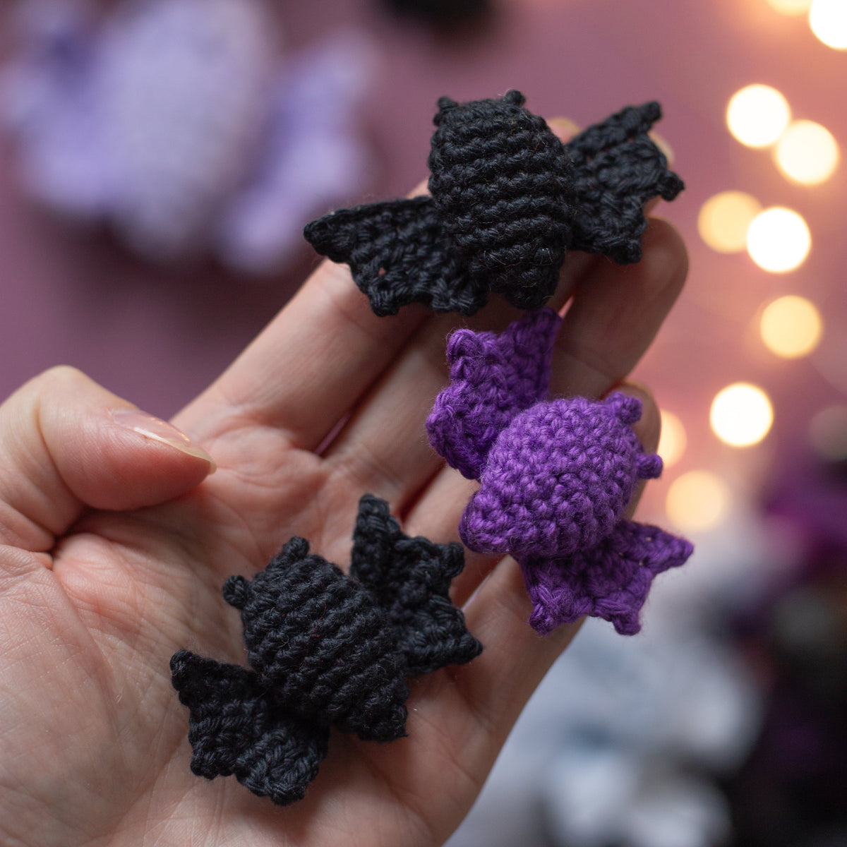Crochet Halloween Mushroom with Bats, Ghosts and Pumpkins. Original Halloween Home Decorations.