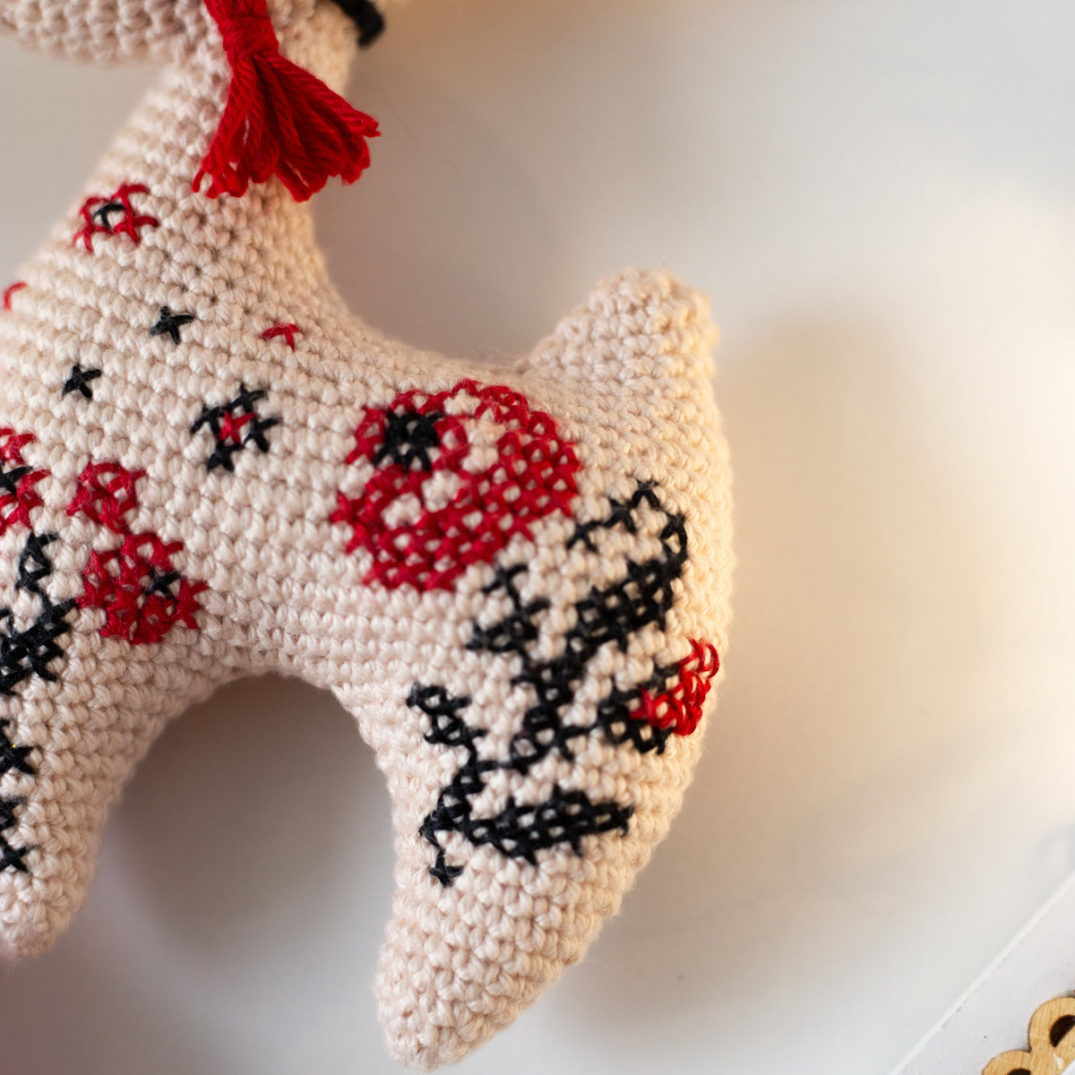 Crochet Goat - crochet Christmas ornament. Crochet pattern in PDF