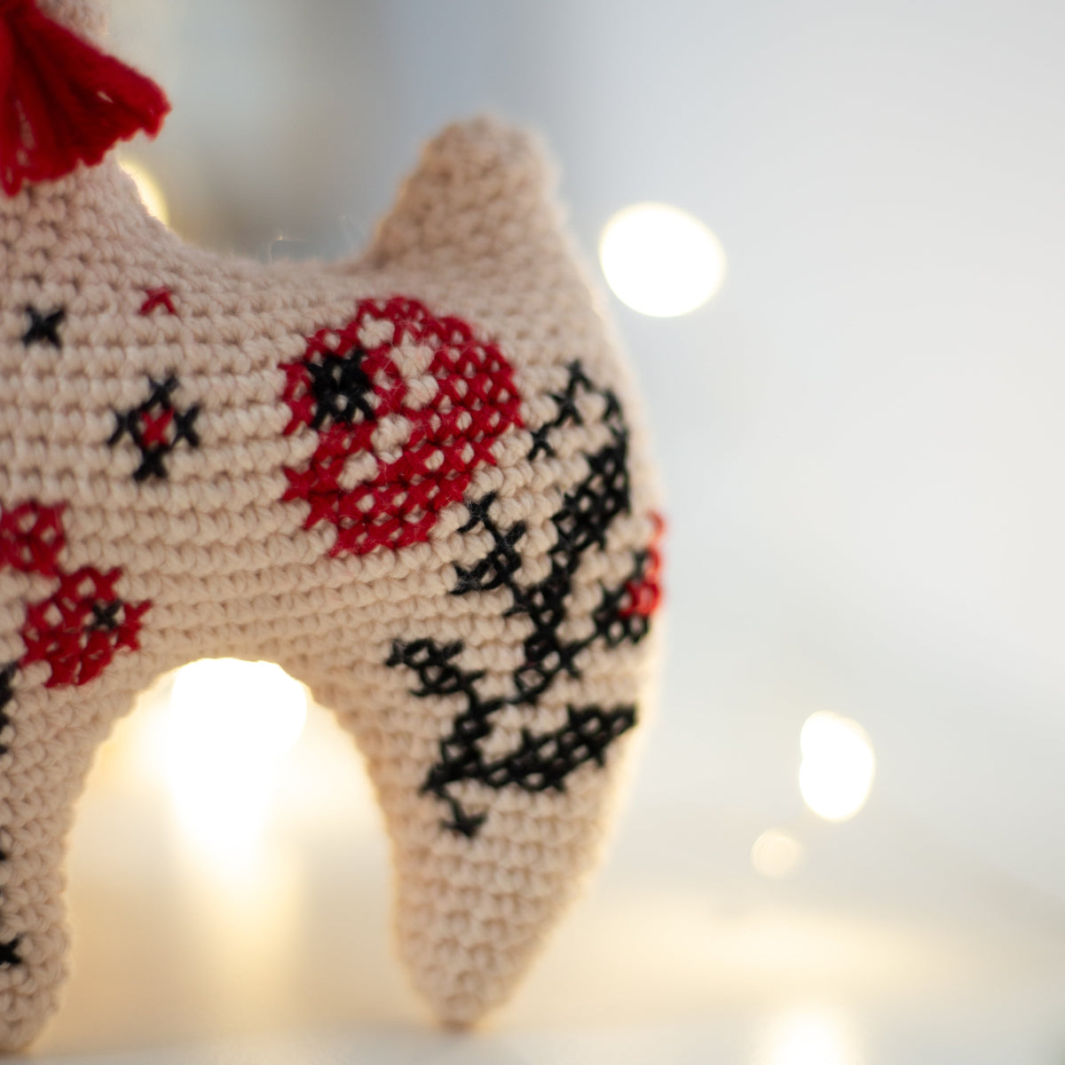 Crochet Goat - crochet Christmas ornament. Crochet pattern in PDF