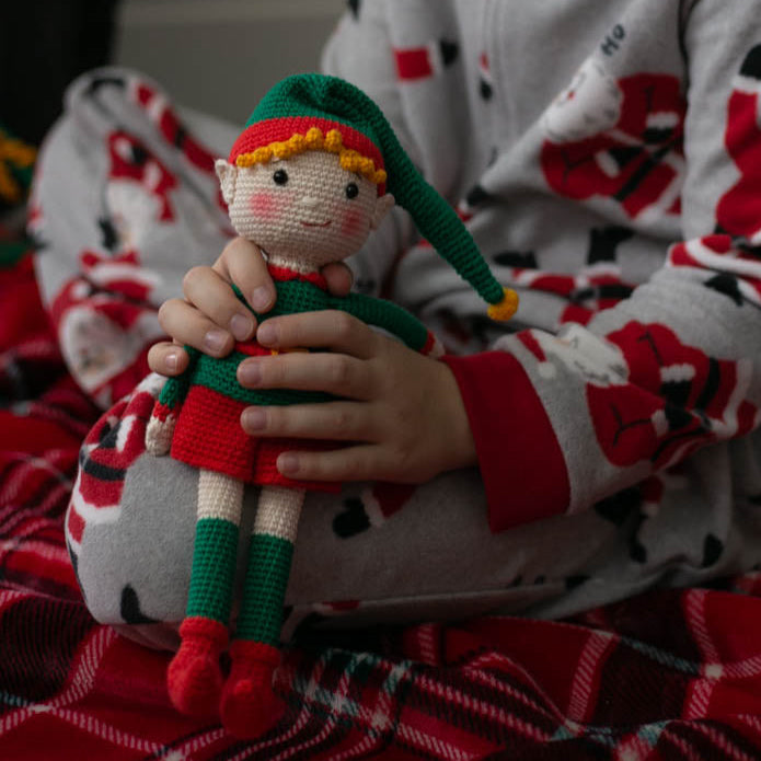 Amigurumi Crochet Christmas Elf. Crochet Pattern in PDF