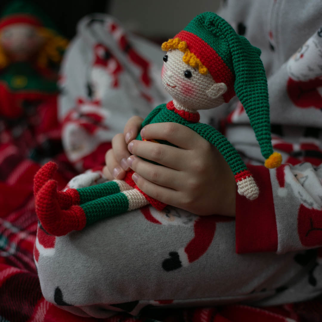 Amigurumi Crochet Christmas Elf. Crochet Pattern in PDF