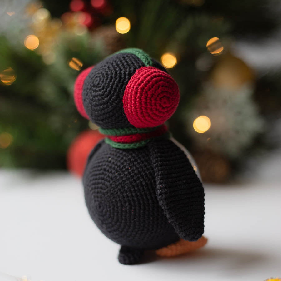 Amigurumi Crochet Penguin. Christmas Crochet Pattern in PDF