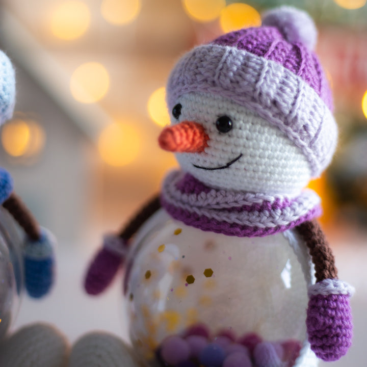 Amigurumi Crochet Snowman. Crochet Pattern in PDF