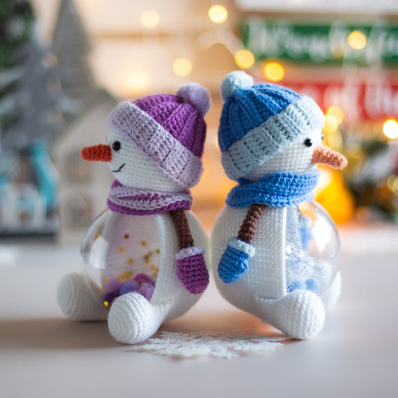 Amigurumi Crochet Snowman. Crochet Pattern in PDF