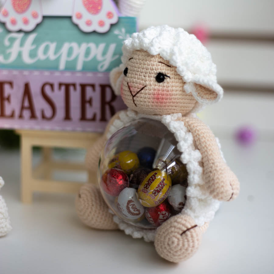 Amigurumi Crochet Easter Bunny, Sheep and Chicken. Crochet patterns in PDF