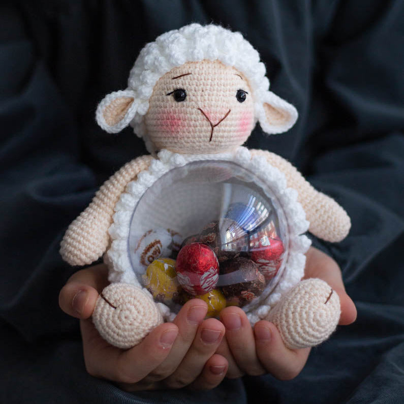 Amigurumi Crochet Easter Bunny, Sheep and Chicken. Crochet patterns in PDF