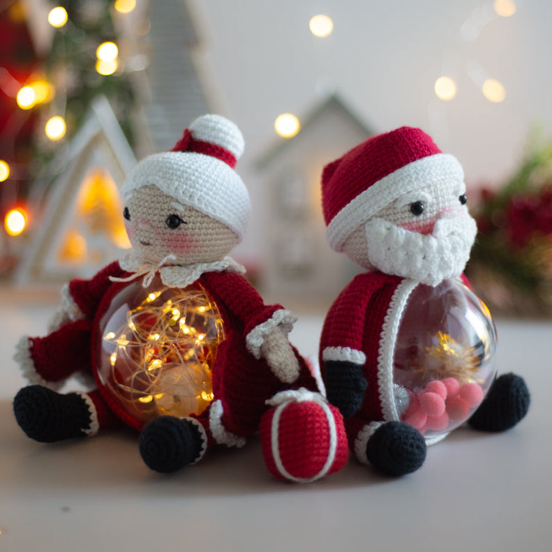Christmas Santa Claus and Mrs. Claus – crochet patterns in PDF