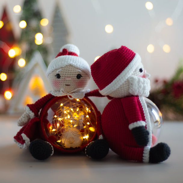 Christmas Santa Claus and Mrs. Claus – crochet patterns in PDF