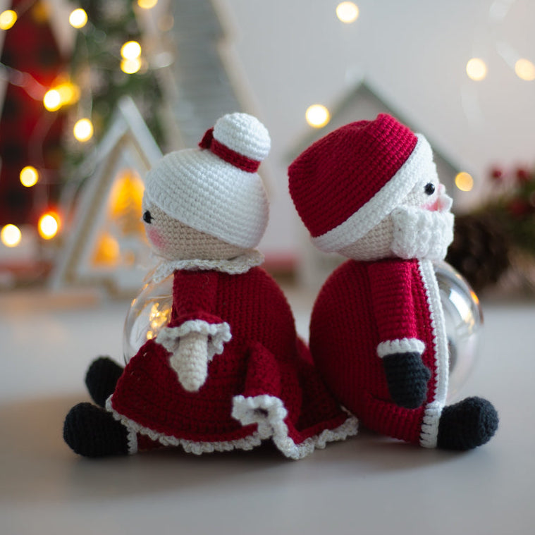 Christmas Santa Claus and Mrs. Claus – crochet patterns in PDF