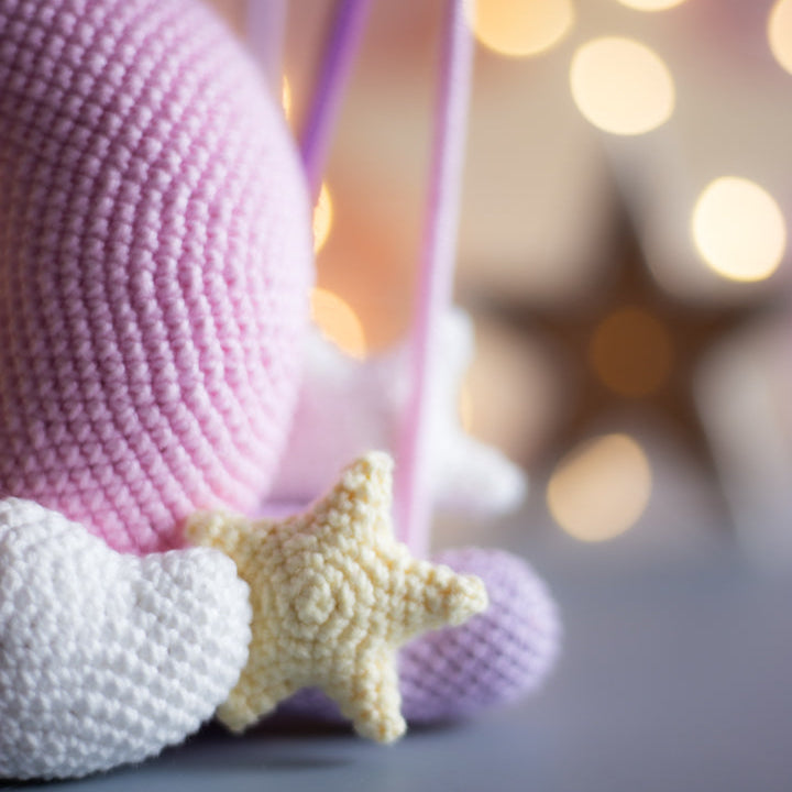 Crochet pattern night light Moon and Sun. Original crochet home decor.