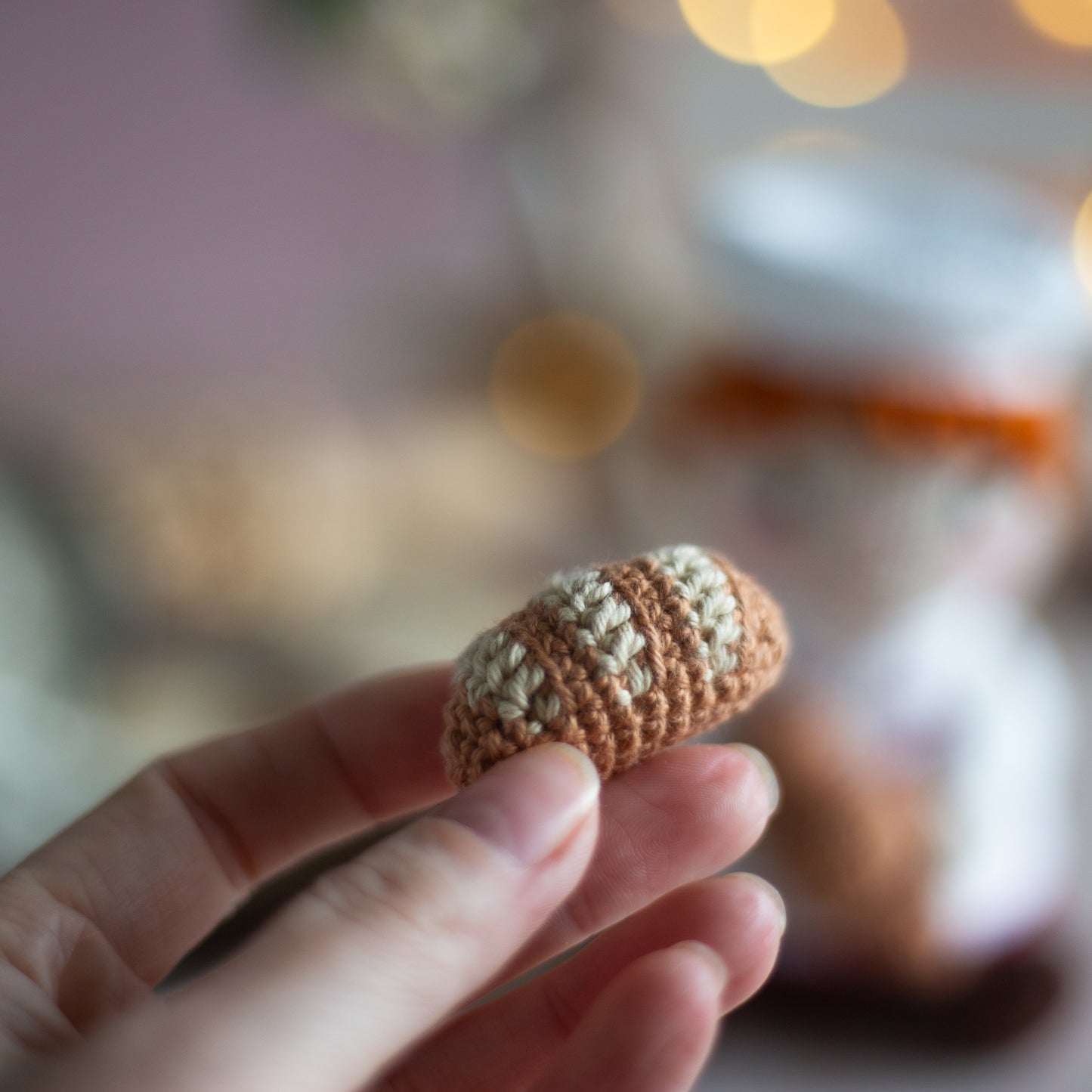 Amigurumi Baker with croissant and bread. Crochet pattern in PDF