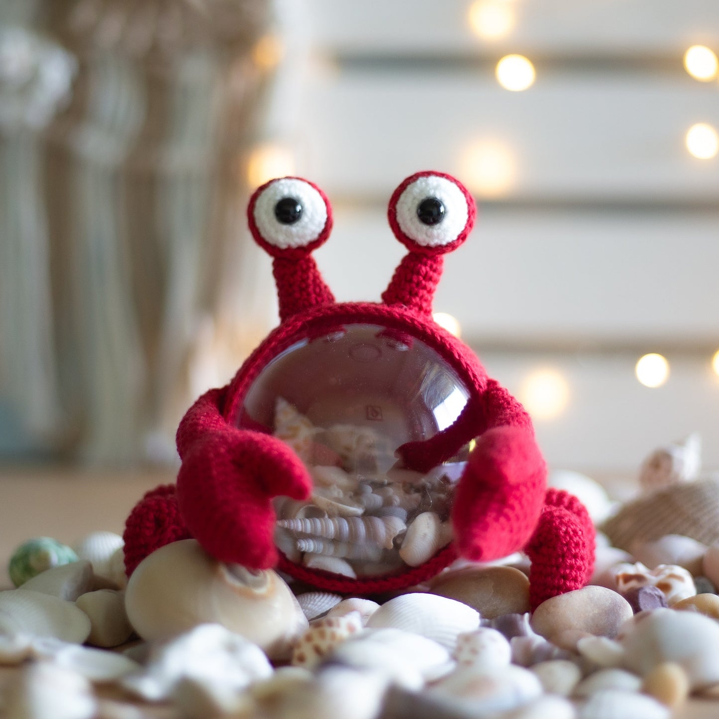 Amigurumi crochet Crab. PDF Pattern for crocheting an original sea creature