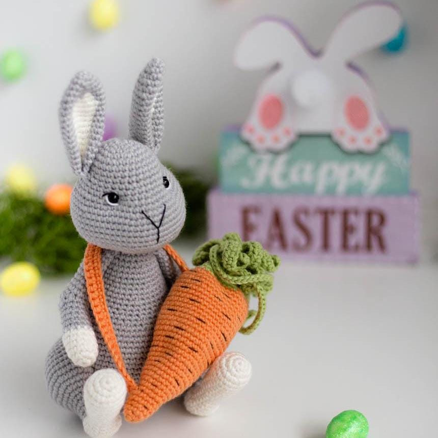 Amigurumi Crochet Easter Bunnies. Crochet Patterns in PDF