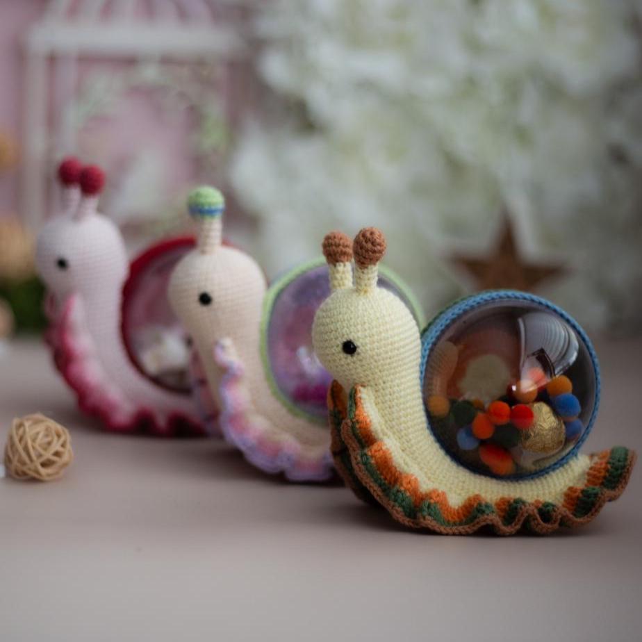 Amigurumi Crochet Snail. Crochet Pattern in PDF