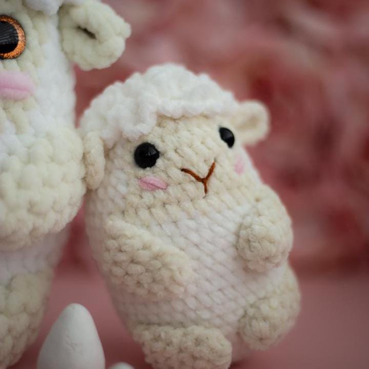 Crochet Plush Easter Sheep. Crochet pattern in PDF