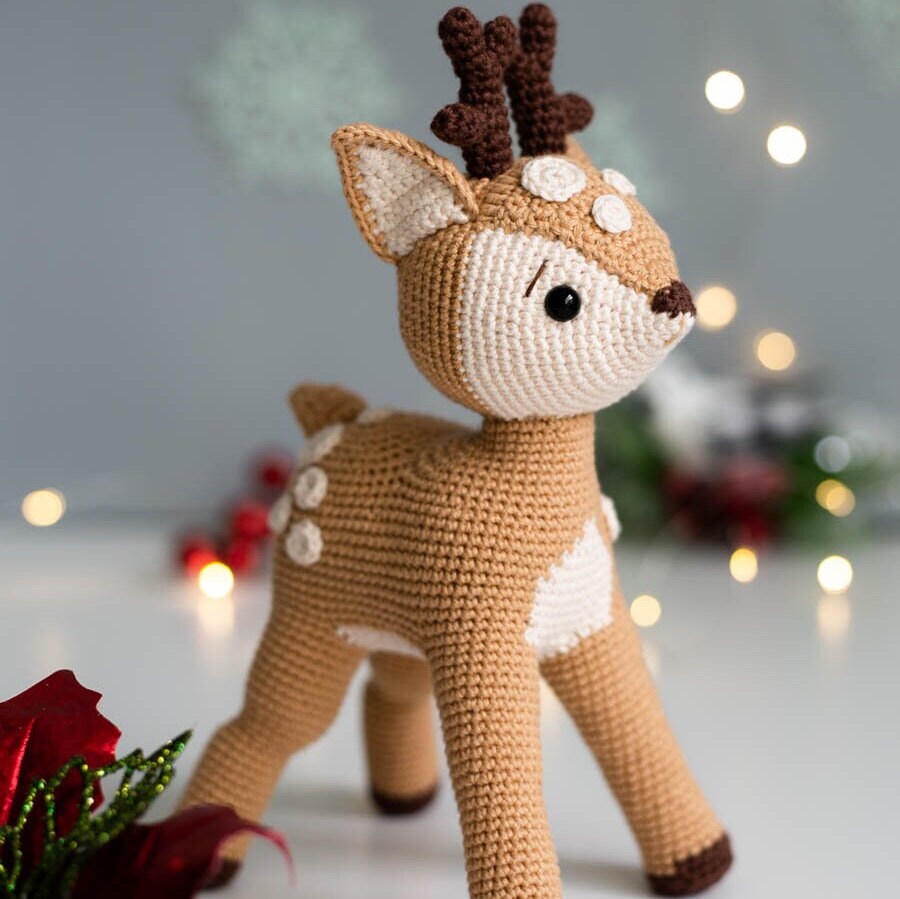 Amigurumi Crochet Fawn. Crochet Pattern in PDF