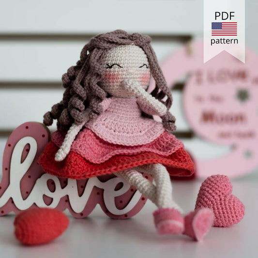 Amigurumi Crochet Doll. Crochet Pattern in PDF