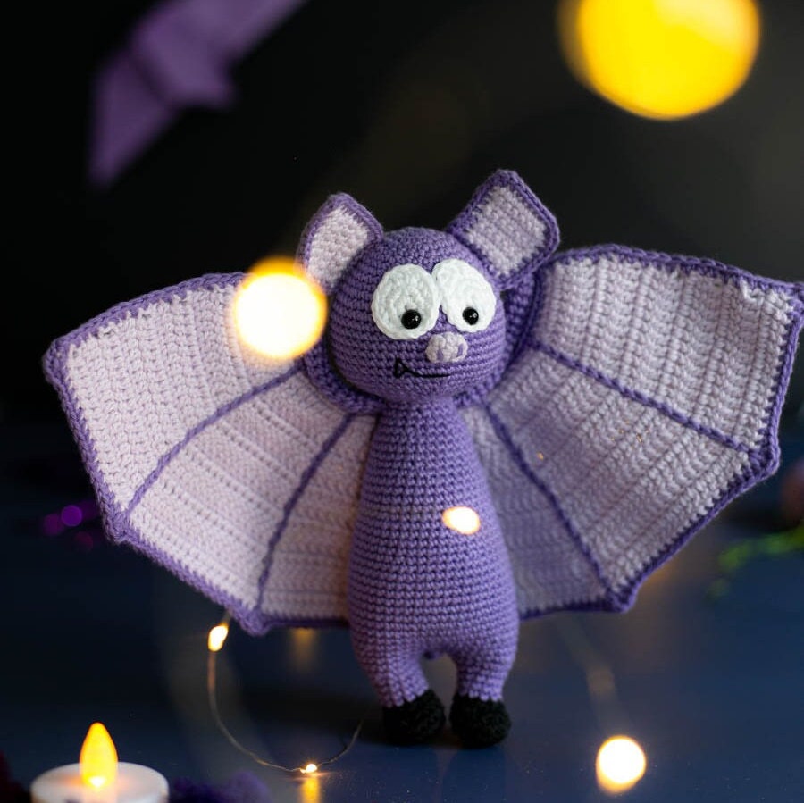 Amigurumi Crochet Halloween Bat. Crochet Pattern in PDF