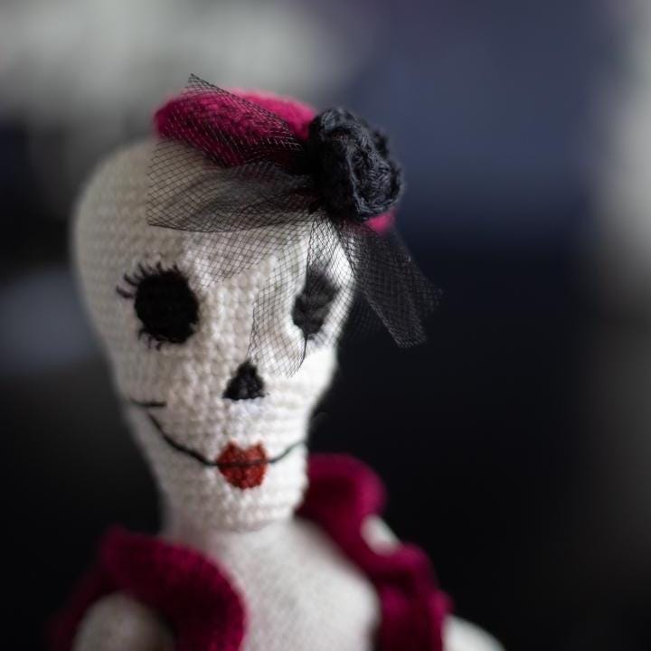 Amigurumi Crochet Halloween Skeleton. Crochet Pattern in PDF