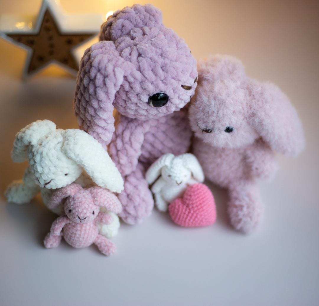 Amigurumi Crochet Bunny. Crochet Pattern in PDF