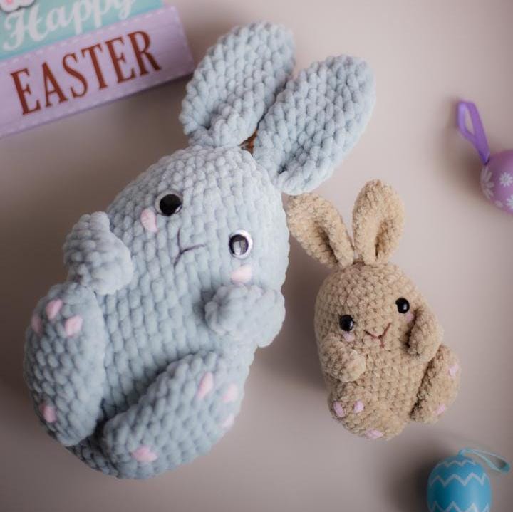 Crochet Plush Bunny. Crochet pattern in PDF