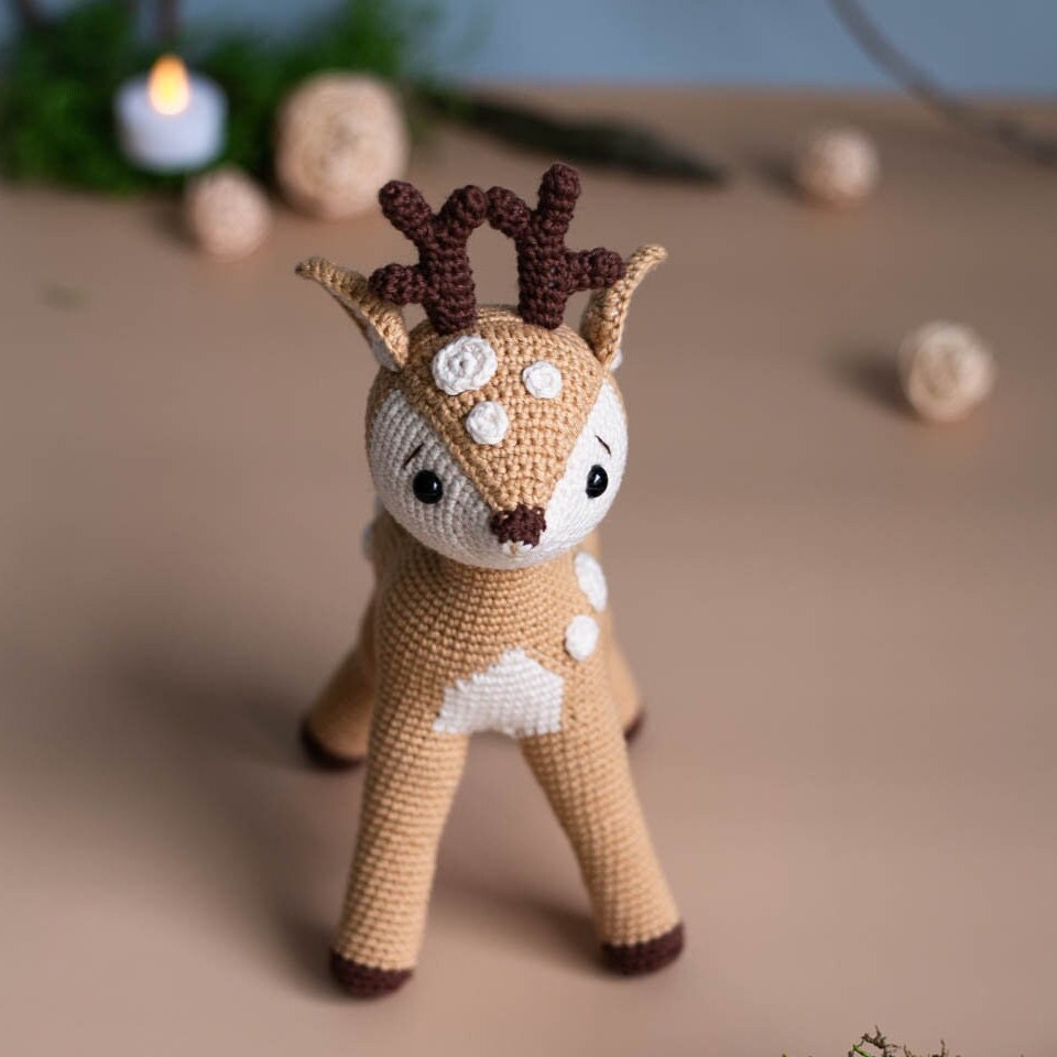 Amigurumi Crochet Fawn. Crochet Pattern in PDF