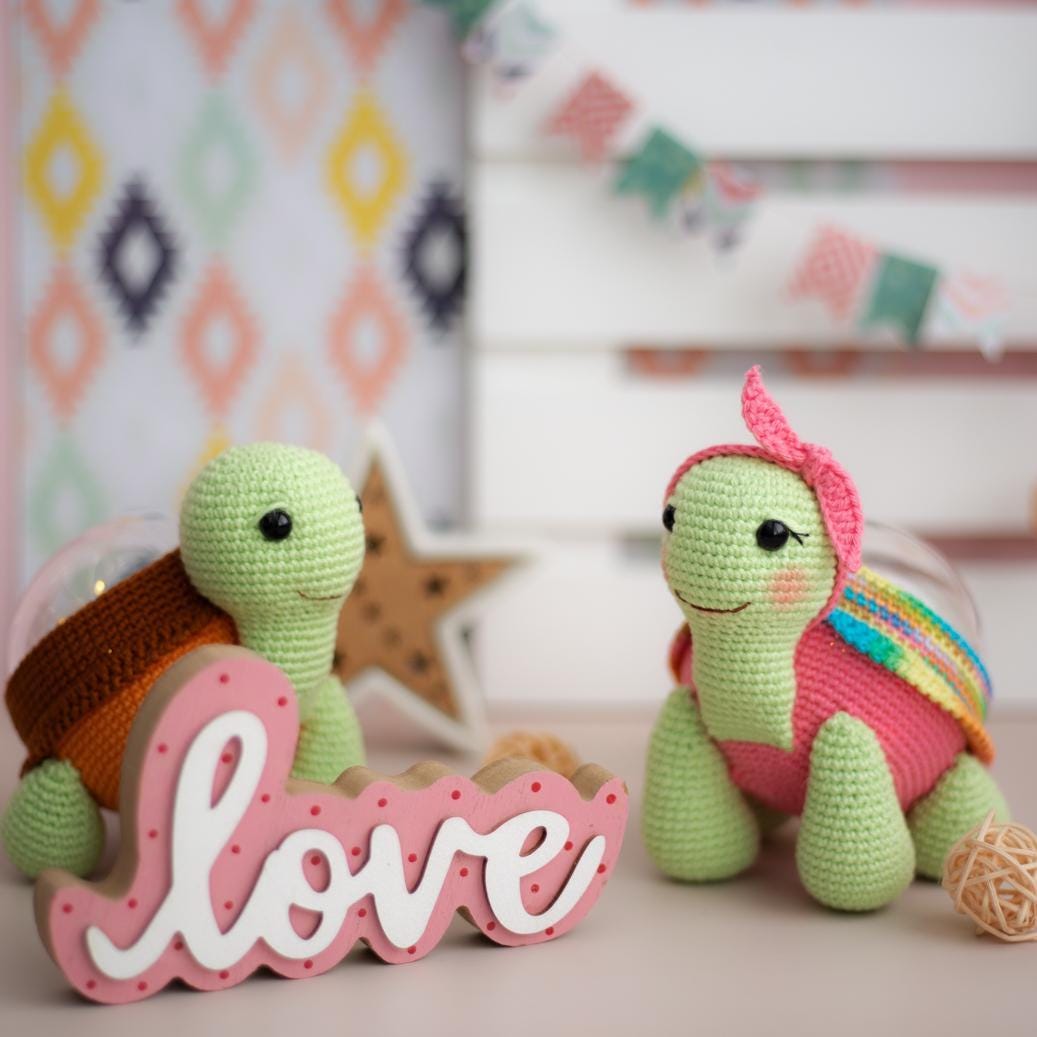 Amigurumi Crochet Turtle. Crochet Pattern in PDF