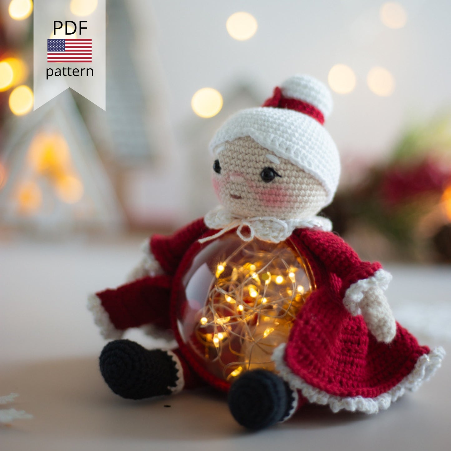 Mrs.Claus – Crochet pattern in PDF for Christmas