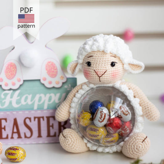 Amigurumi Crochet Easter Sheep. Crochet Pattern in PDF